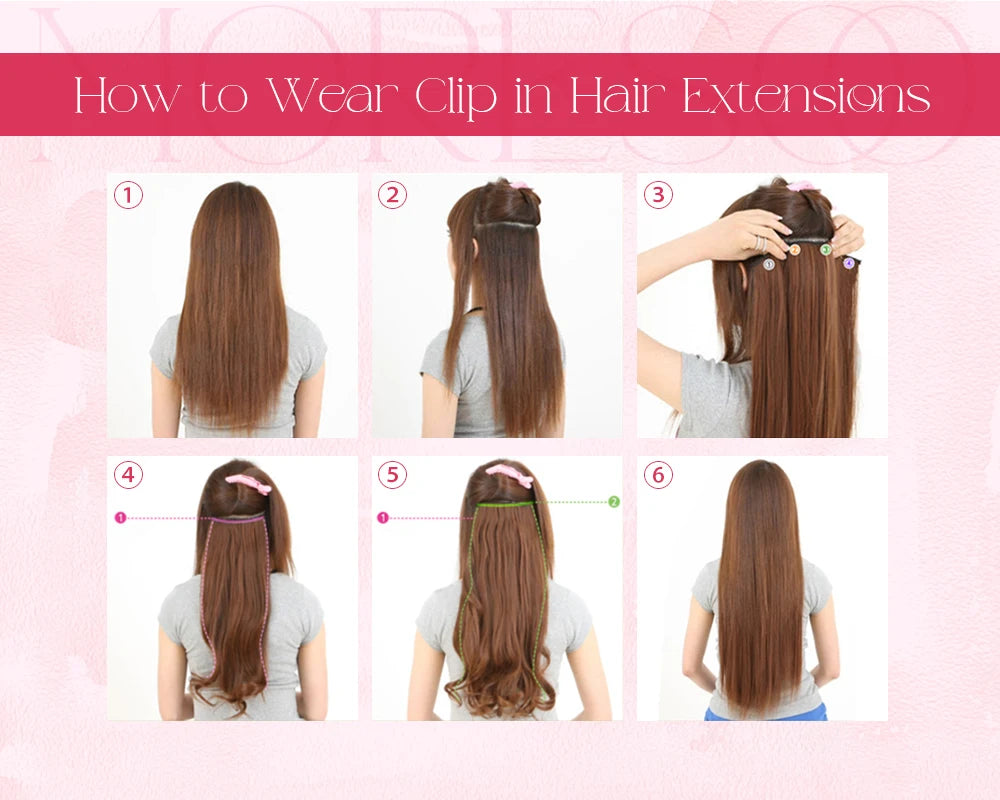 Extensiones de Clip en Pelo Natural Liso Remy – Set 5 & 7 Piezas