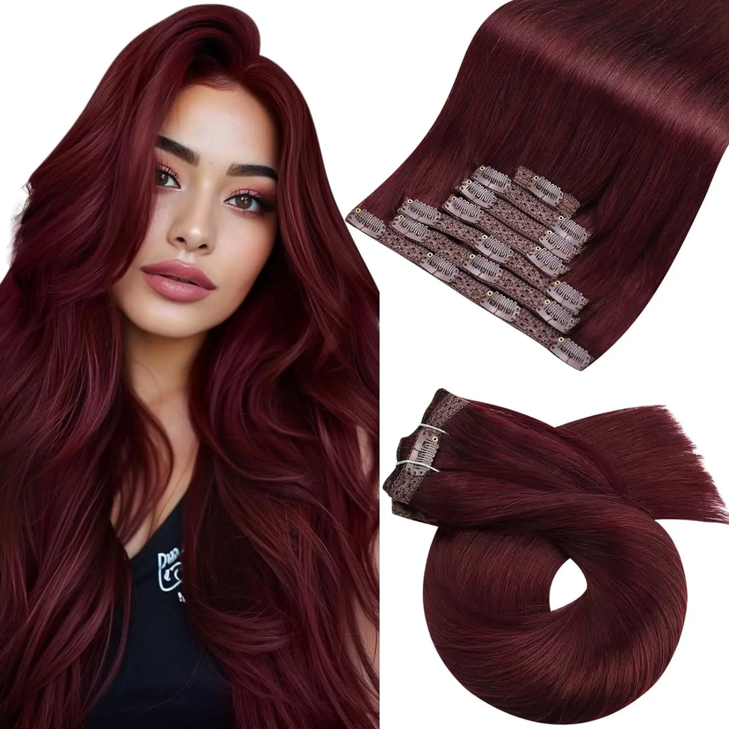 Extensiones de Clip en Pelo Natural Liso Remy – Set 5 & 7 Piezas