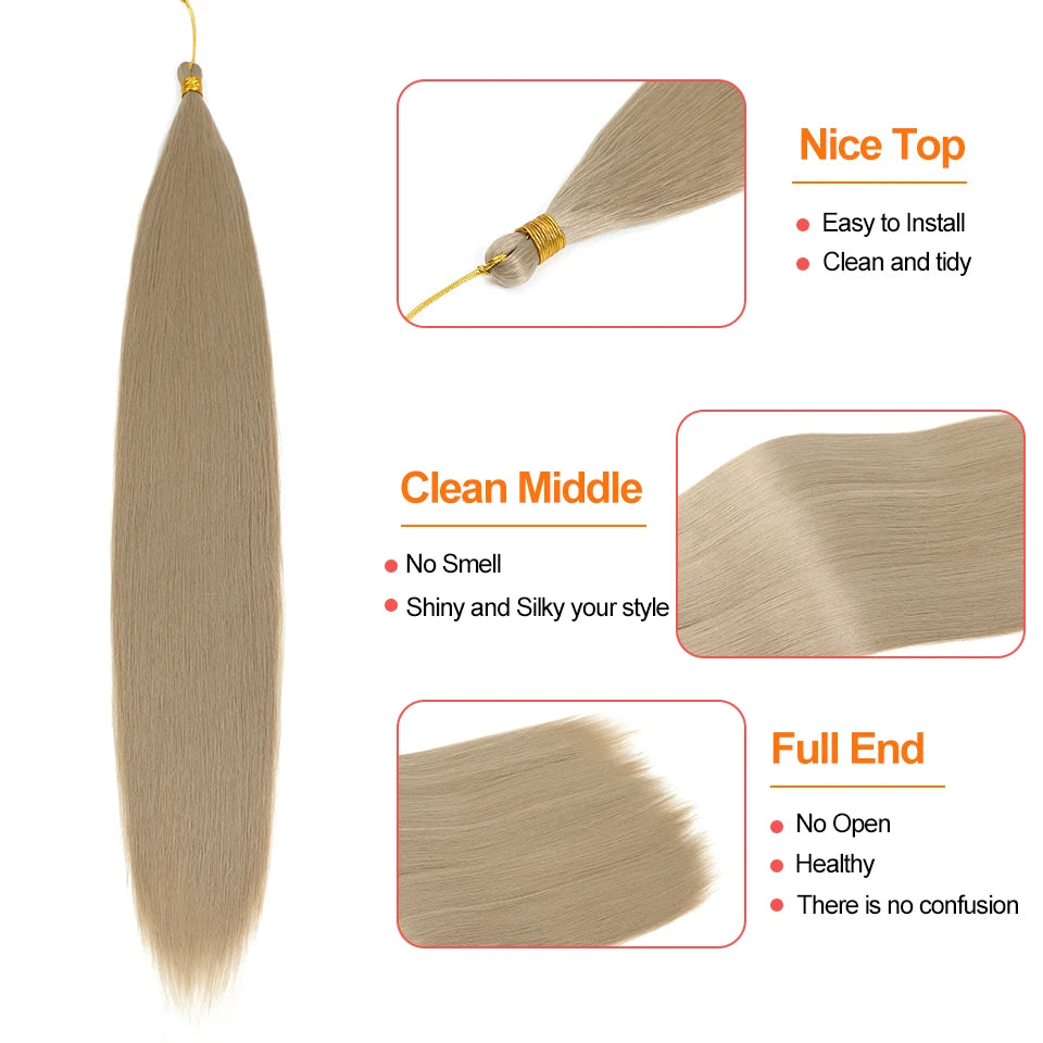 Extensiones de Crochet Lisas – 75 cm