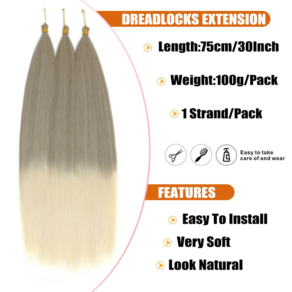 Extensiones de Crochet Lisas – 75 cm